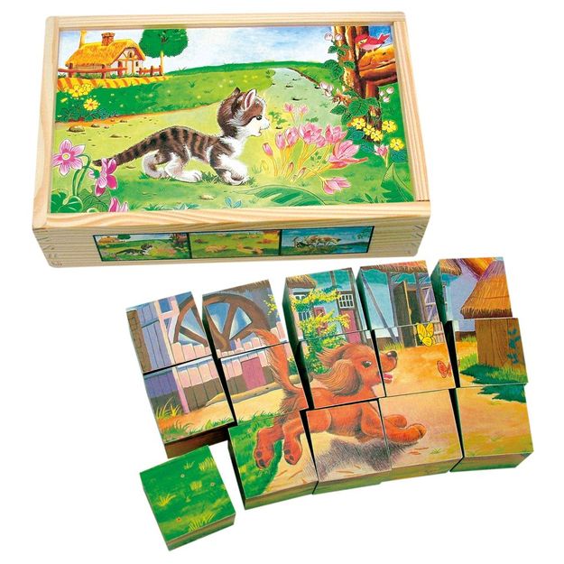 Poza cu Cuburi puzzle (15 piese)