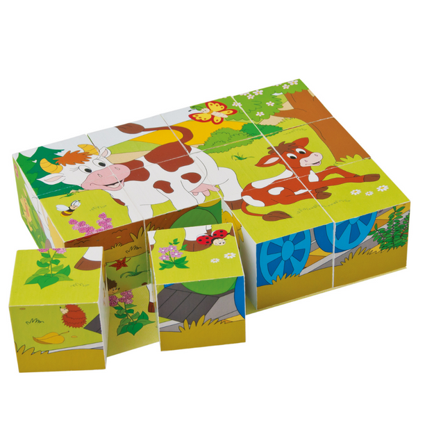 Poza cu Cuburi puzzle  4x5 (12 piese)