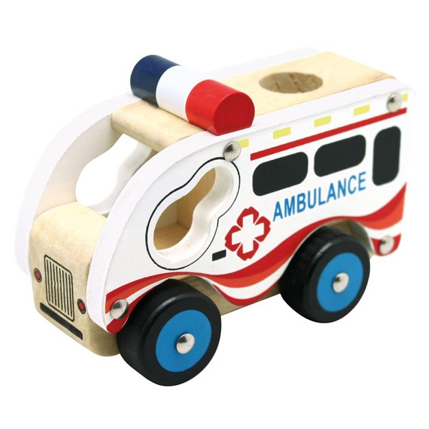 Picture of WOODEN CAR AMBULANCE