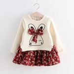 Picture of Dress with bunny print
