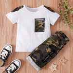 Poza cu Set 2 piese - Pantaloni scurți + Tricou „Camouflage”