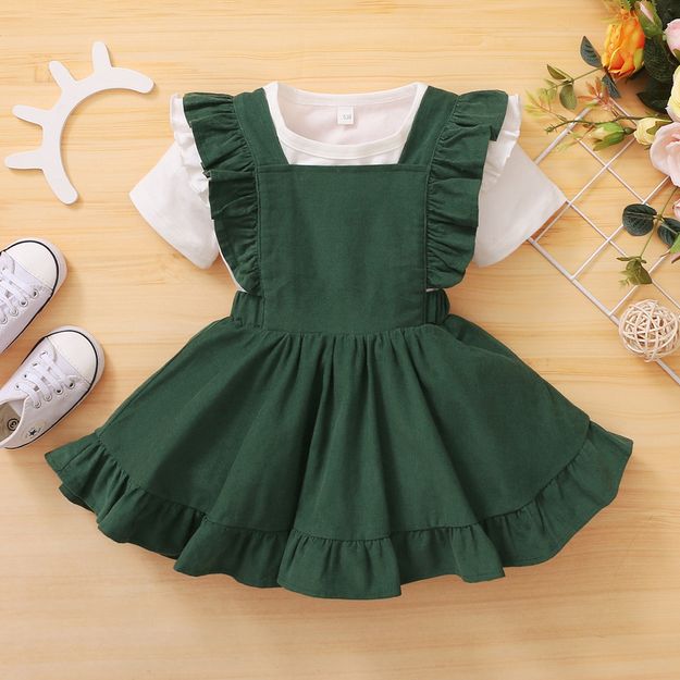 Poza cu Set 2 piese - Rochie + Tricou „Ruffled”