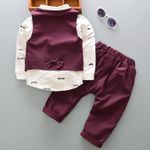 Poza cu Set 3 piese - Pantaloni + Cămașă + Vestă