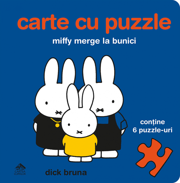 Poza cu Miffy merge la bunici. Carte cu puzzle de Dick Bruna