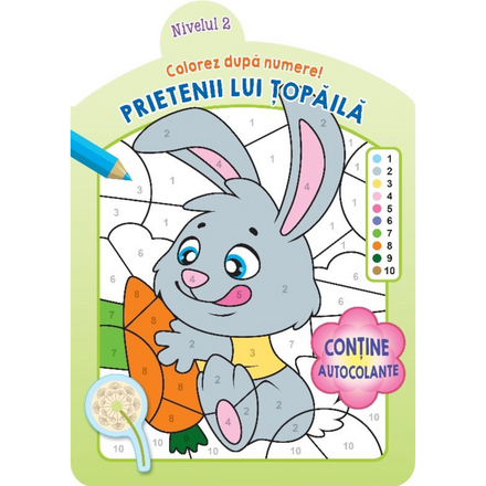 Picture of Prietenii lui Țopăilă (colorează după numere)