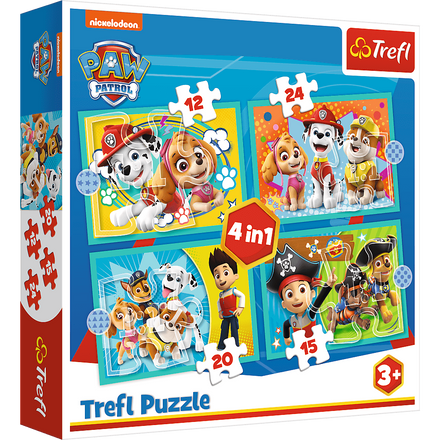 Picture of Puzzle Paw Patrol 4 în 1