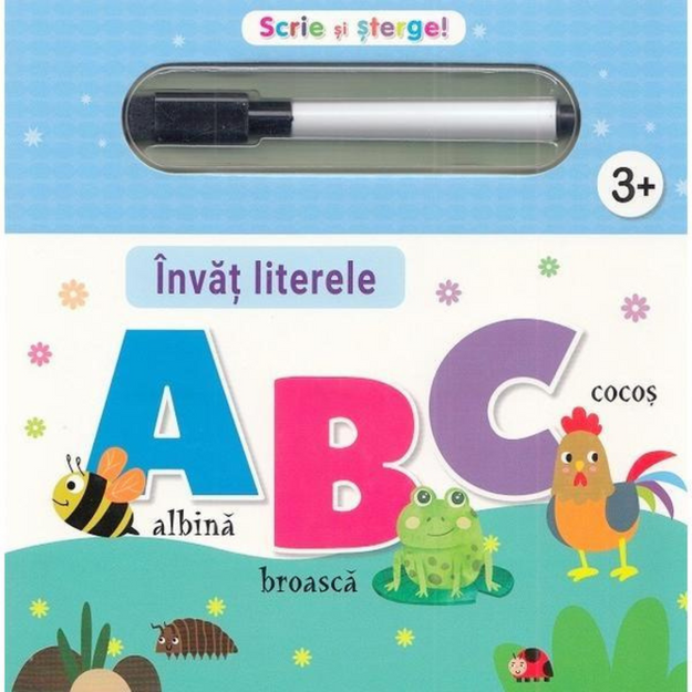 Poza cu Învăț literele. Scrie și șterge.