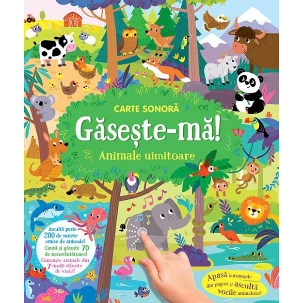 Poza cu Găsește-mă! Animale uimitoare. Carte sonoră.