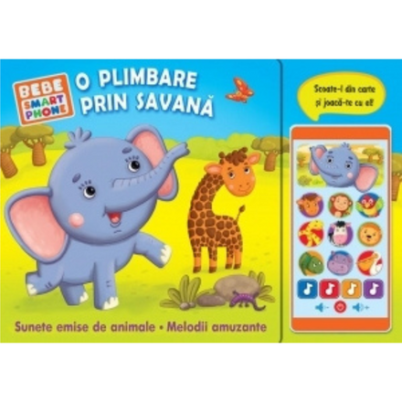 Picture of O plimbare prin savană (Bebe smart phone - sunete emise de animale și melodii amuzante)