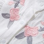 Poza cu Set 2 piese - Bluză + Pantaloni scurți „Floral Embroidery”