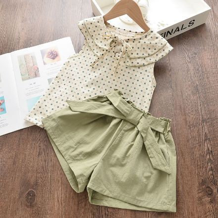 Picture of Set of 2 pcs - Blouse + Shorts „Polka Dots”