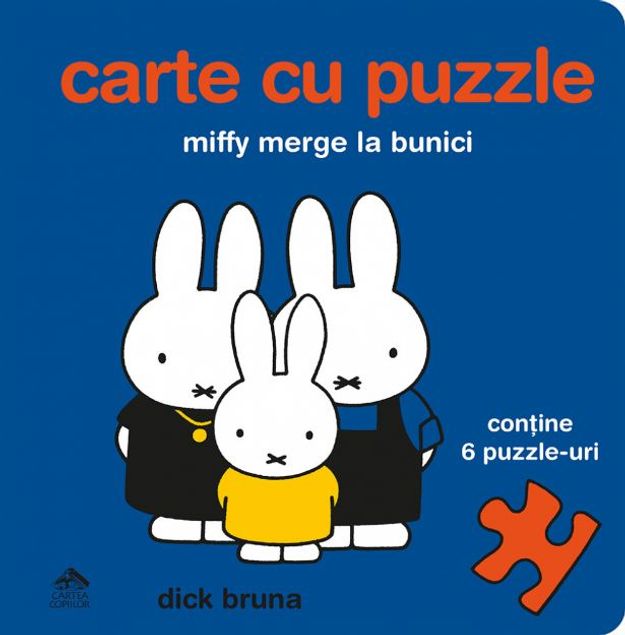 Изображение Miffy merge la bunici. Carte cu puzzle de Dick Bruna
