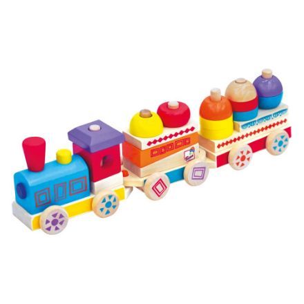 Picture of Coloured wooden Train, MAXI