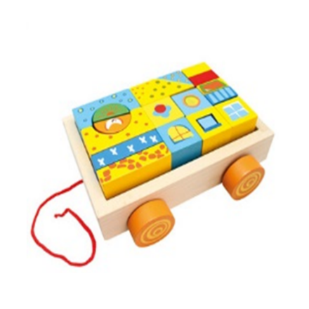 Picture of Wooden blocks car