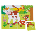 Picture of Picture cubes puzzle - Happy Engine and various animals, 4x5 cubes