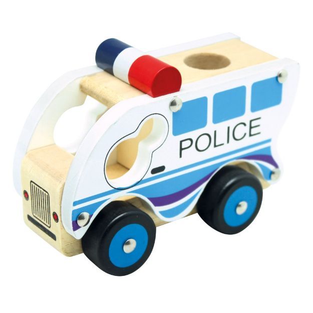 Poza cu Mașina poliției, din lemn